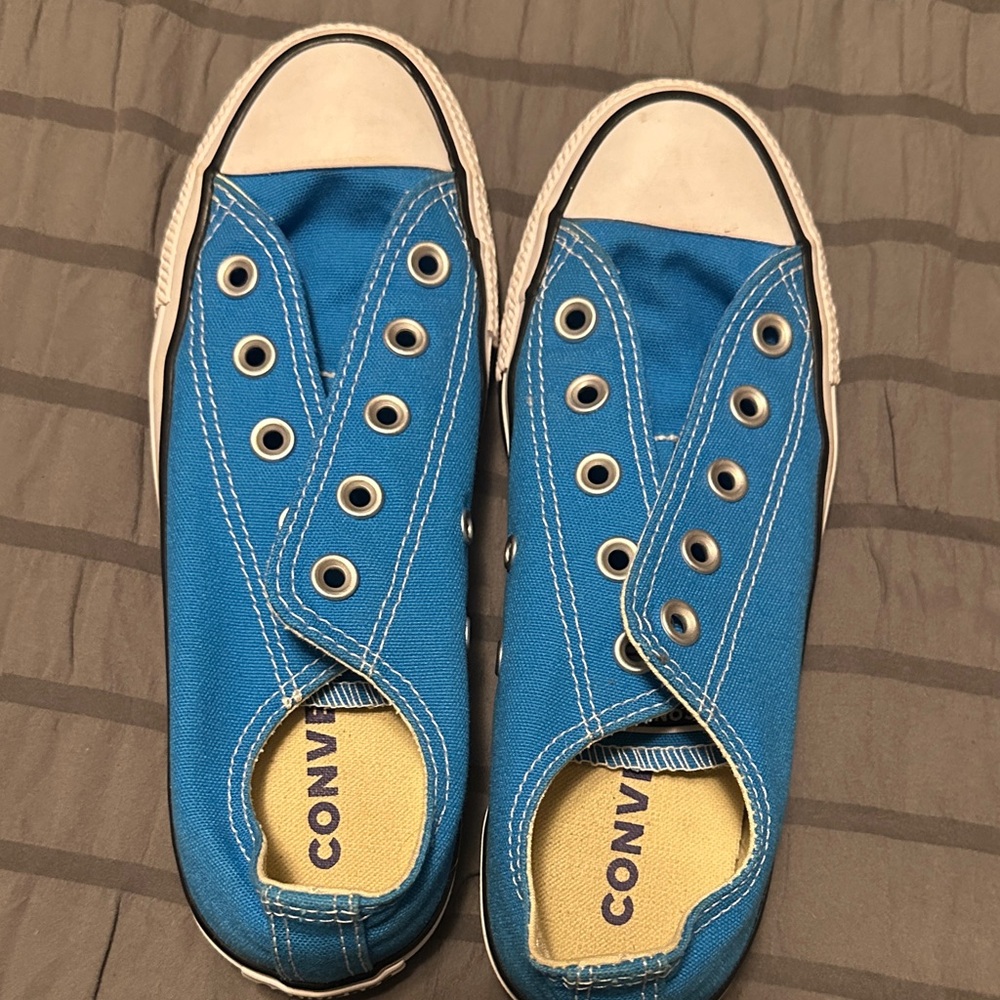 Converse Blue Canvas Slip-On Shoes